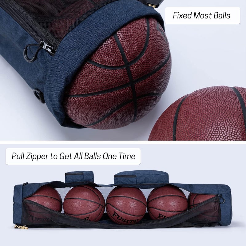 VISEMAN Mesh Equipment Bag for Balls Heavy Duty Sport Equipment Bag with Adjustable Shoulder Straper Design for Gym Training,Soccer,Football,Basketball,Volleyball - Image 4